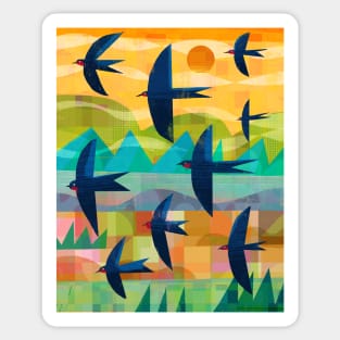 Swallows Sticker